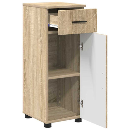 Bathroom Cabinet with Drawer Sonoma Oak 30 x 35 x 80 cm