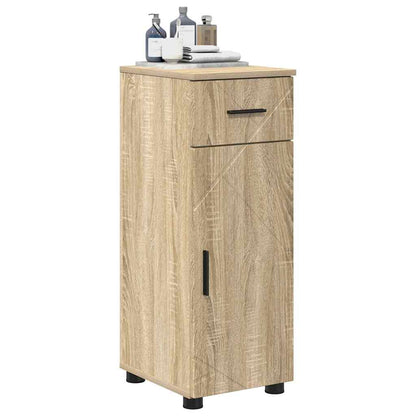 Bathroom Cabinet with Drawer Sonoma Oak 30 x 35 x 80 cm