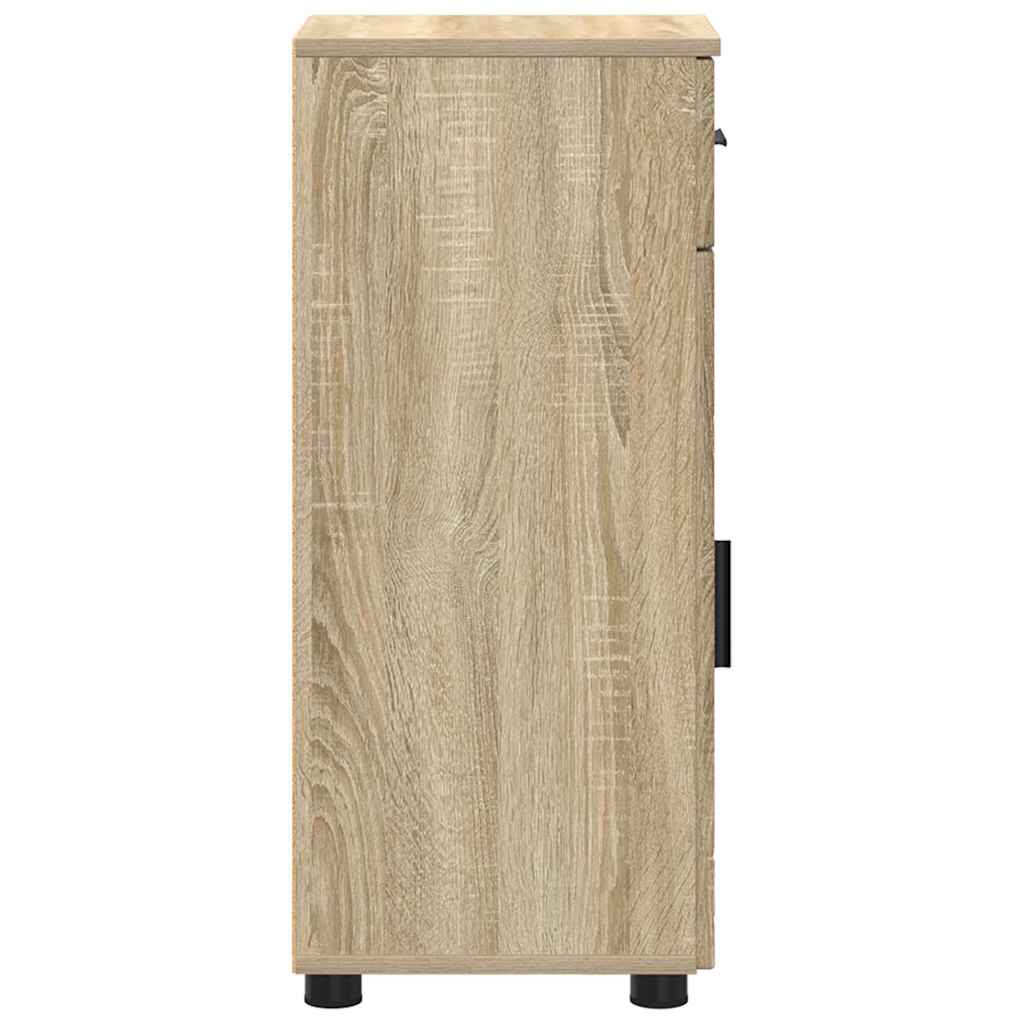 Bathroom Cabinet with Drawer Sonoma Oak 30 x 35 x 80 cm
