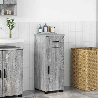 Bathroom Cabinet with Drawer Grey Sonoma 30 x 35 x 80 cm