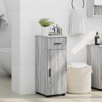 Bathroom Cabinet with Drawer Grey Sonoma 30 x 35 x 80 cm
