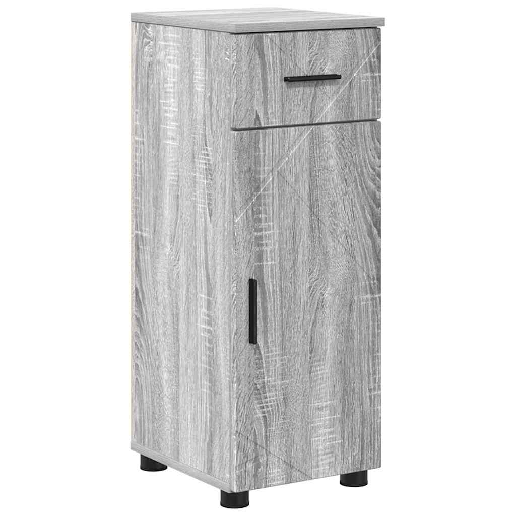 Bathroom Cabinet with Drawer Grey Sonoma 30 x 35 x 80 cm