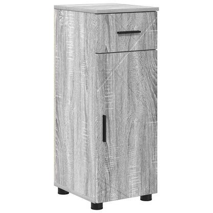 Bathroom Cabinet with Drawer Grey Sonoma 30 x 35 x 80 cm