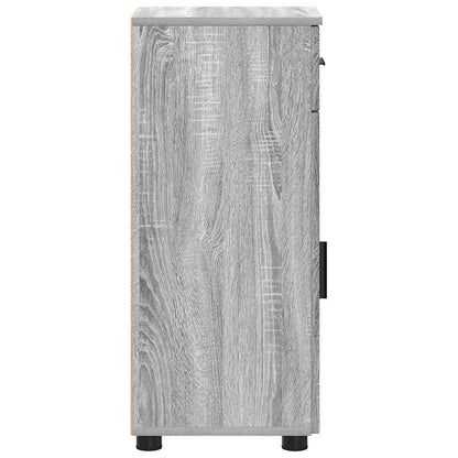 Bathroom Cabinet with Drawer Grey Sonoma 30 x 35 x 80 cm