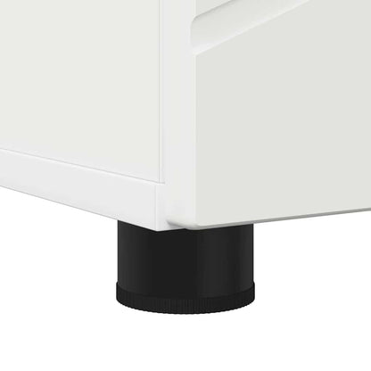 Bathroom Cabinet White 30 x 35 x 192 cm Engineered wood & Metal