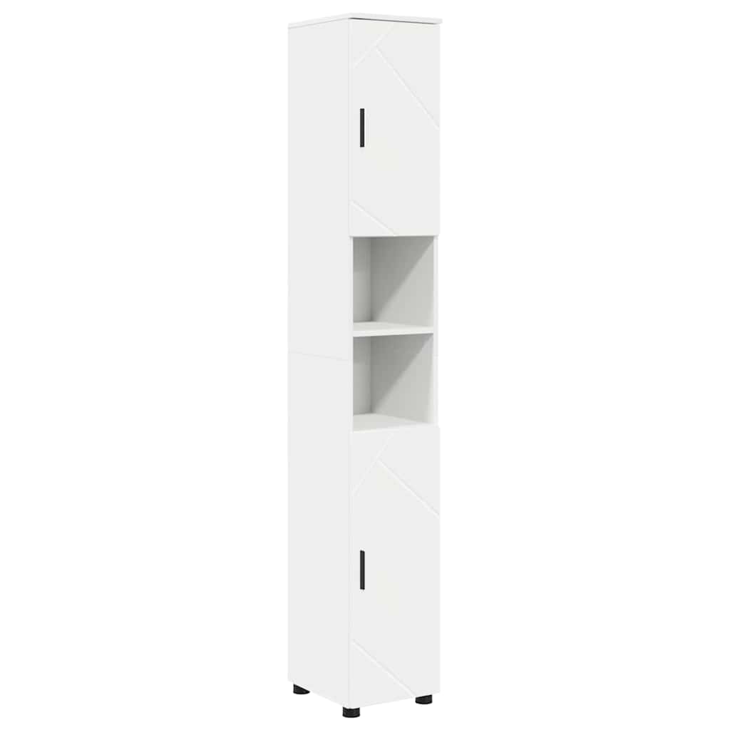 Bathroom Cabinet White 30 x 35 x 192 cm Engineered wood & Metal