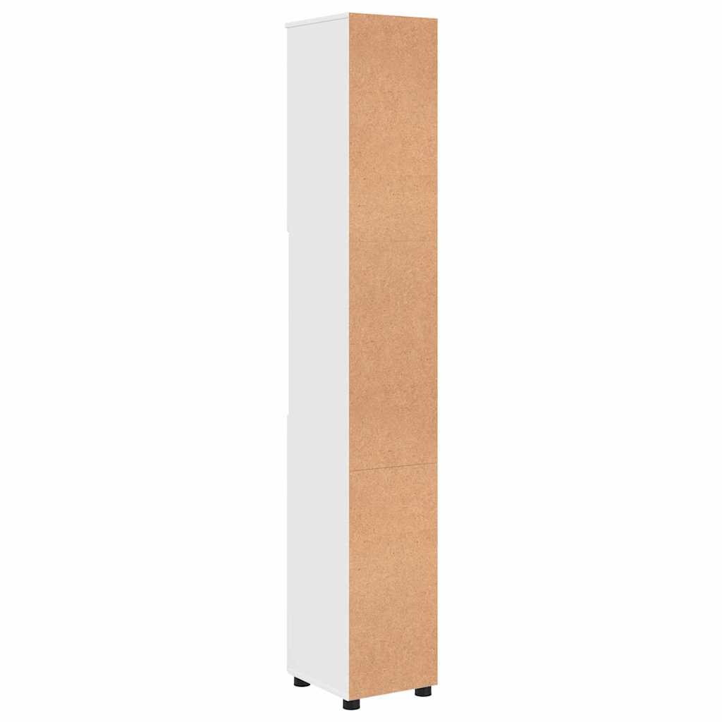 Bathroom Cabinet White 30 x 35 x 192 cm Engineered wood & Metal