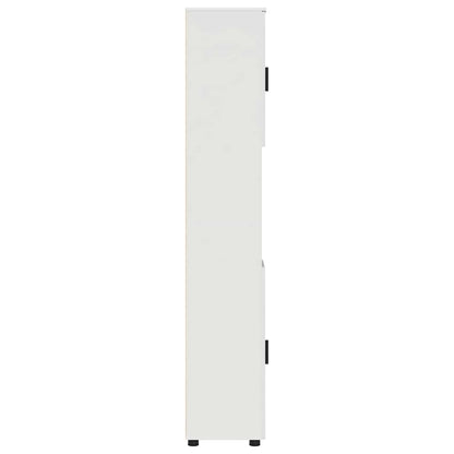Bathroom Cabinet White 30 x 35 x 192 cm Engineered wood & Metal