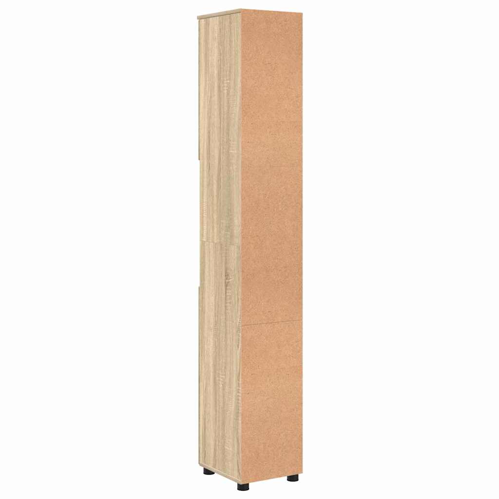 Bathroom Cabinet with Storage Sonoma Oak 30 x 35 x 192 cm