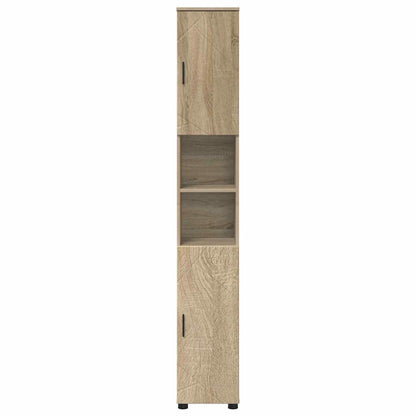 Bathroom Cabinet with Storage Sonoma Oak 30 x 35 x 192 cm