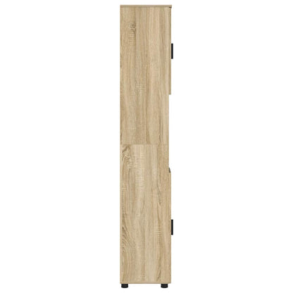 Bathroom Cabinet with Storage Sonoma Oak 30 x 35 x 192 cm
