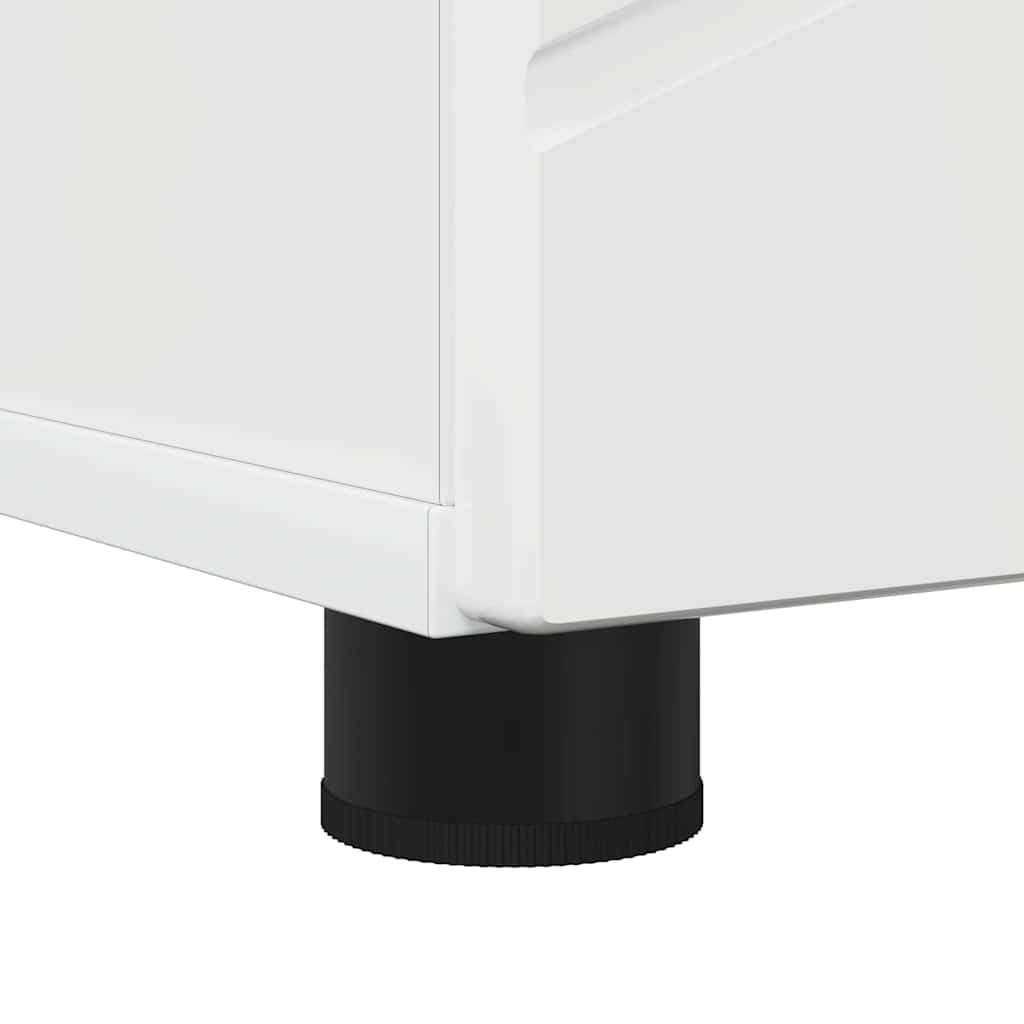 Bathroom Cabinet with Storage High Gloss White 30 x 35 x 192 cm