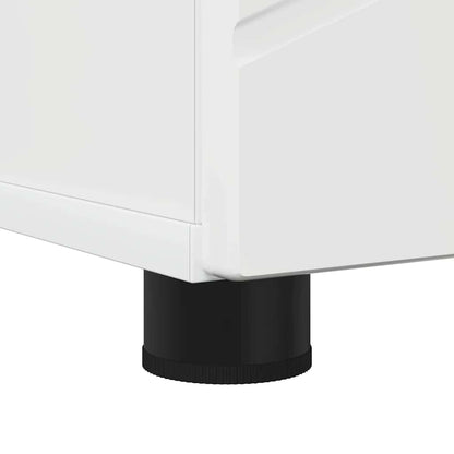 Bathroom Cabinet with Storage High Gloss White 30 x 35 x 192 cm