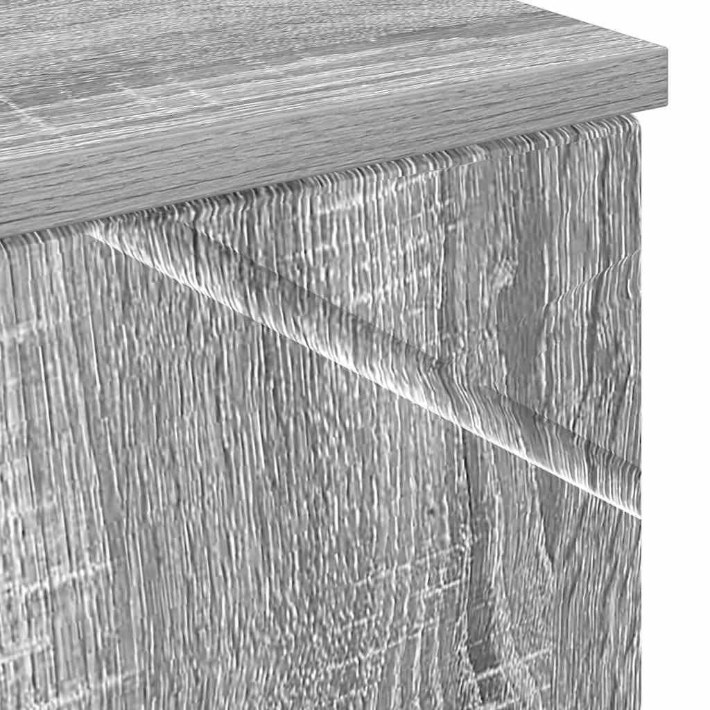 Bathroom Cabinet with Storage Grey Sonoma 30 x 35 x 192 cm