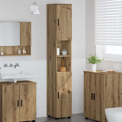Bathroom Cabinet with Storage Artisan Oak 30 x 35 x 192 cm