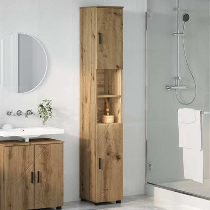 Bathroom Cabinet with Storage Artisan Oak 30 x 35 x 192 cm