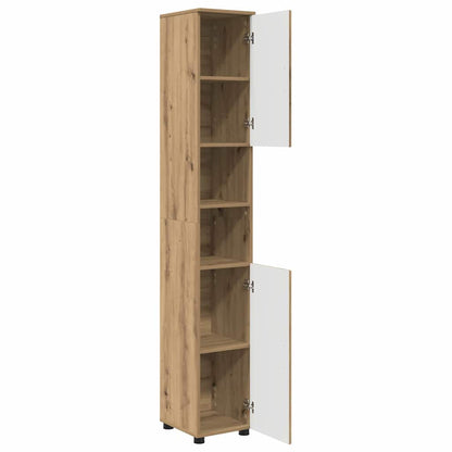 Bathroom Cabinet with Storage Artisan Oak 30 x 35 x 192 cm