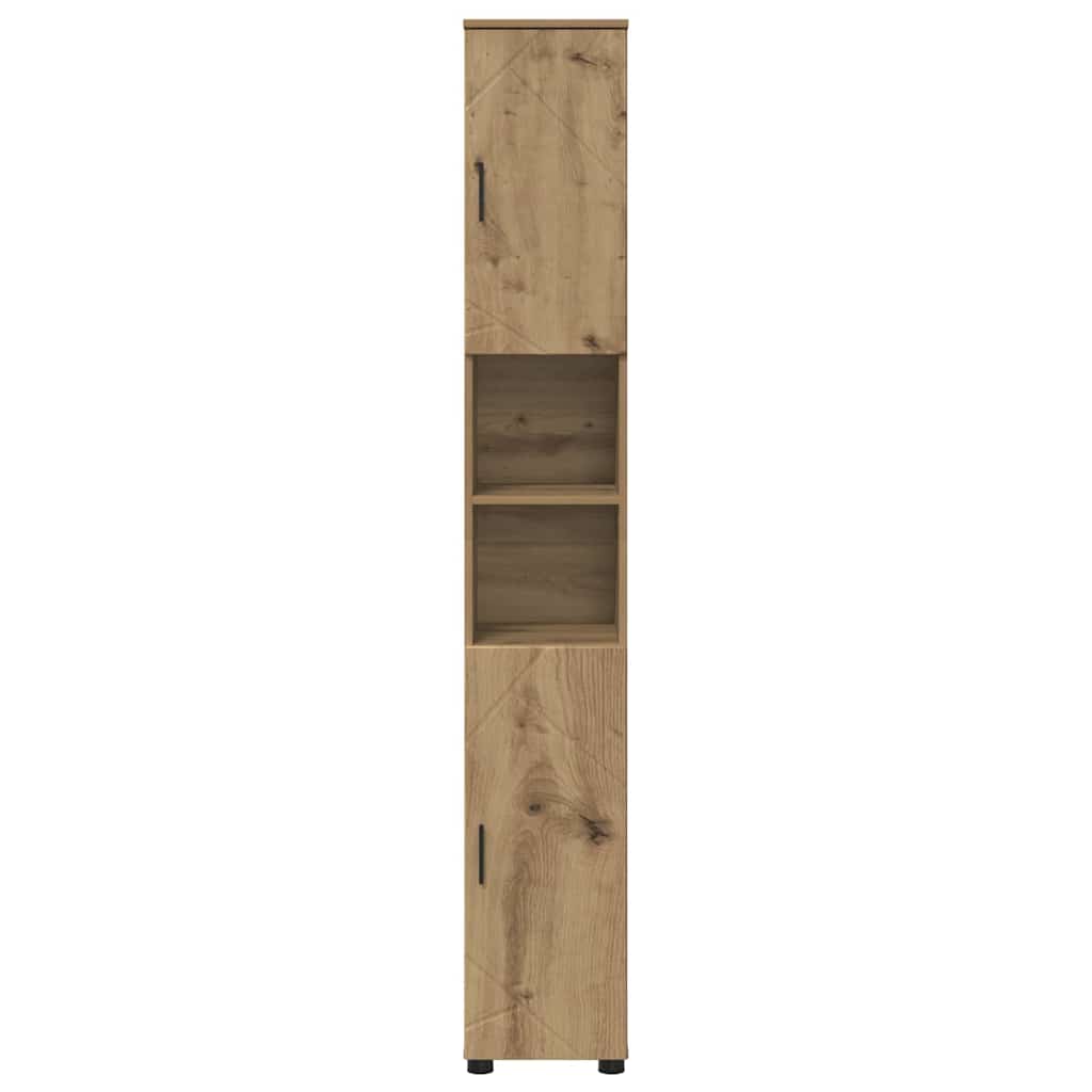 Bathroom Cabinet with Storage Artisan Oak 30 x 35 x 192 cm