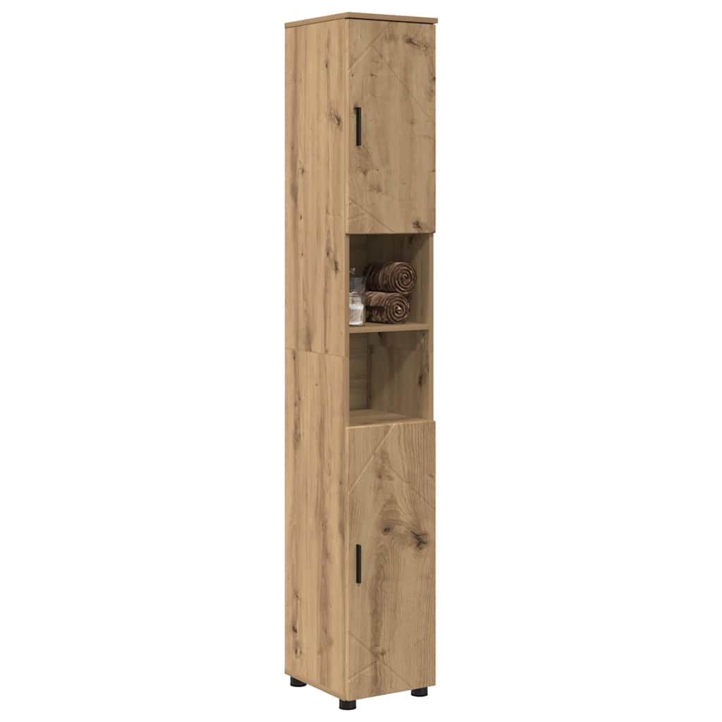 Bathroom Cabinet with Storage Artisan Oak 30 x 35 x 192 cm