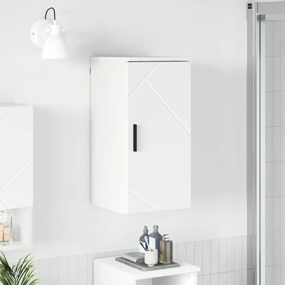 Bathroom Cabinet Wall-mounted with Door White 30 x 31.5 x 61 cm