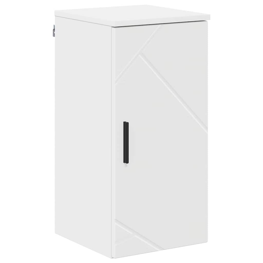 Bathroom Cabinet Wall-mounted with Door White 30 x 31.5 x 61 cm