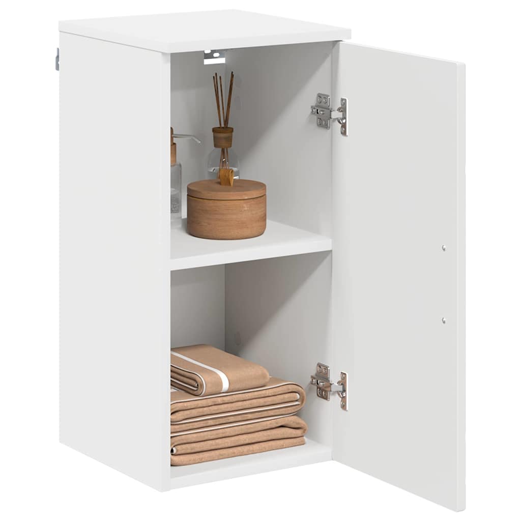 Bathroom Cabinet Wall-mounted with Door White 30 x 31.5 x 61 cm