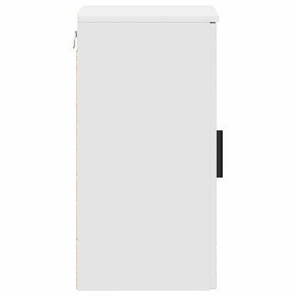 Bathroom Cabinet Wall-mounted with Door White 30 x 31.5 x 61 cm