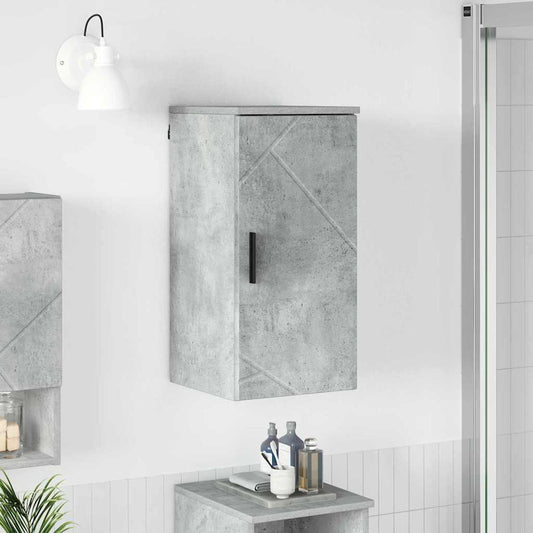 Bathroom Cabinet Wall-mounted Concrete Grey 30 x 31.5 x 61 cm