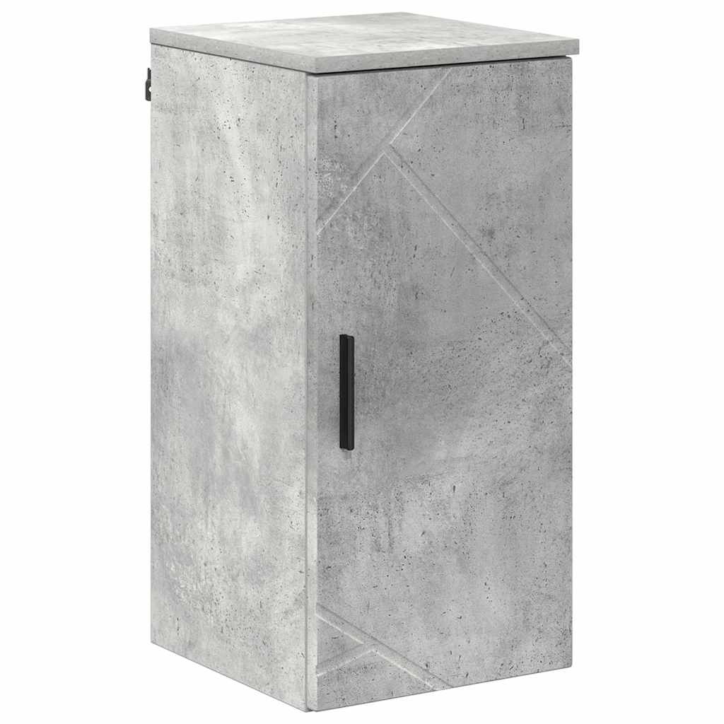 Bathroom Cabinet Wall-mounted Concrete Grey 30 x 31.5 x 61 cm