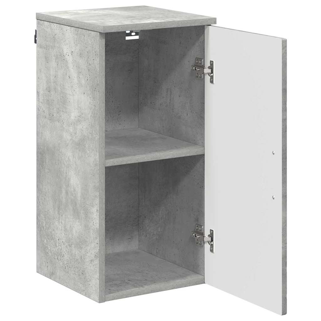Bathroom Cabinet Wall-mounted Concrete Grey 30 x 31.5 x 61 cm