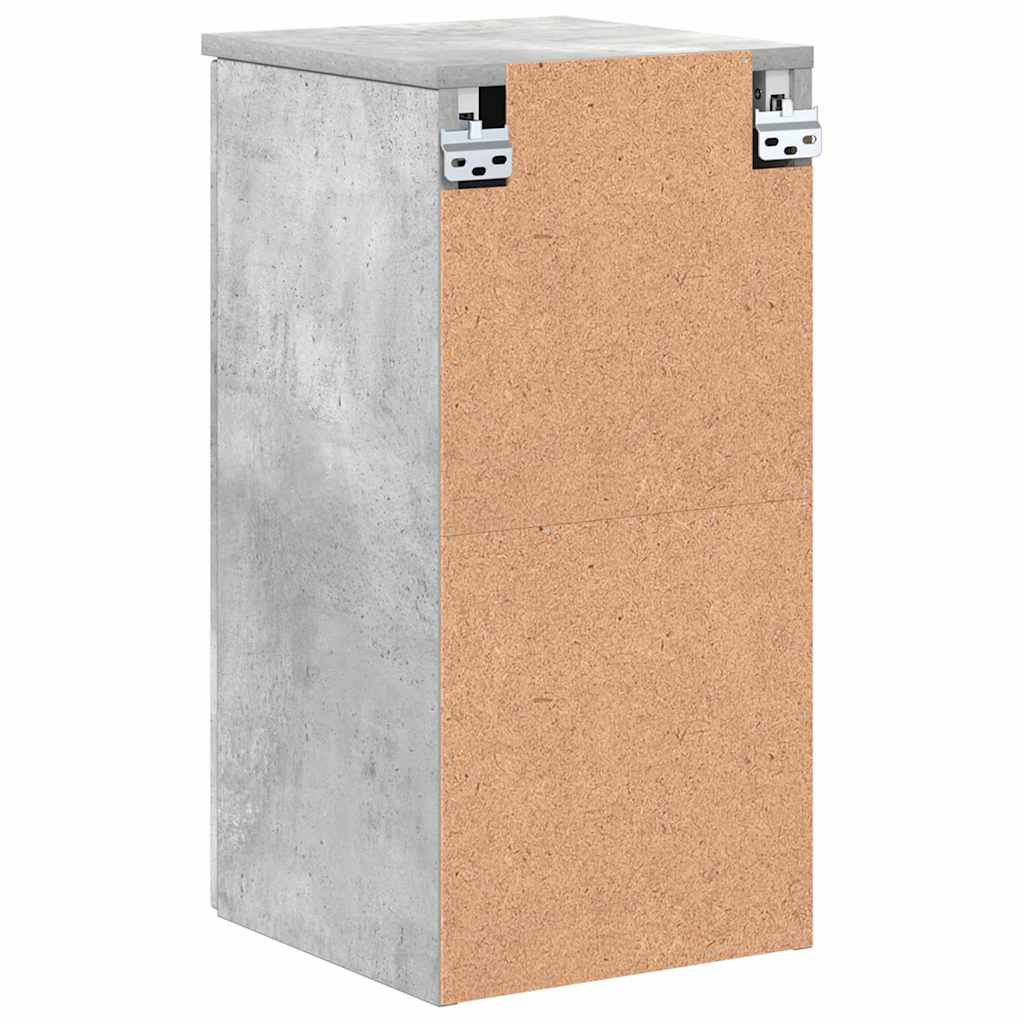 Bathroom Cabinet Wall-mounted Concrete Grey 30 x 31.5 x 61 cm