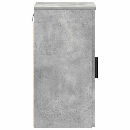 Bathroom Cabinet Wall-mounted Concrete Grey 30 x 31.5 x 61 cm