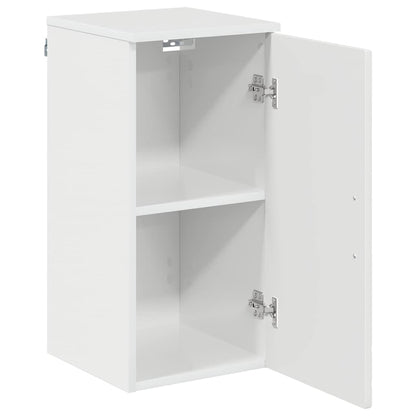 Bathroom Cabinet with Door High Gloss White 30 x 31.5 x 61 cm