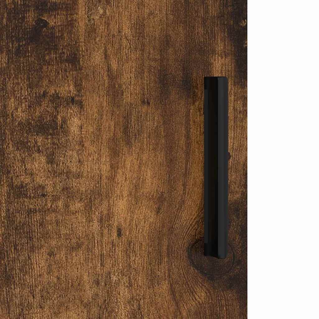 Bathroom Cabinet Wall-mounted Smoked Oak 30 x 31.5 x 61 cm