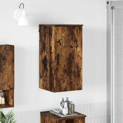 Bathroom Cabinet Wall-mounted Smoked Oak 30 x 31.5 x 61 cm