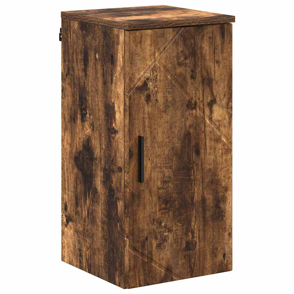 Bathroom Cabinet Wall-mounted Smoked Oak 30 x 31.5 x 61 cm