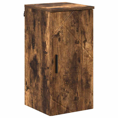 Bathroom Cabinet Wall-mounted Smoked Oak 30 x 31.5 x 61 cm