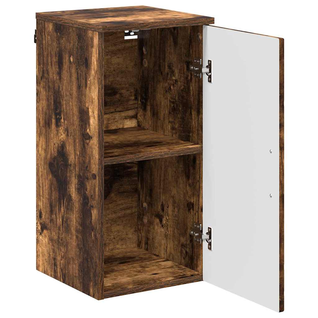 Bathroom Cabinet Wall-mounted Smoked Oak 30 x 31.5 x 61 cm