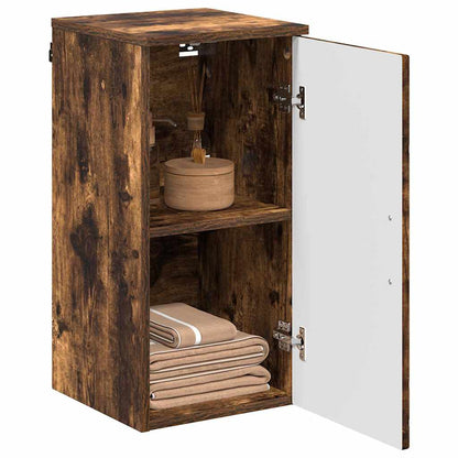Bathroom Cabinet Wall-mounted Smoked Oak 30 x 31.5 x 61 cm