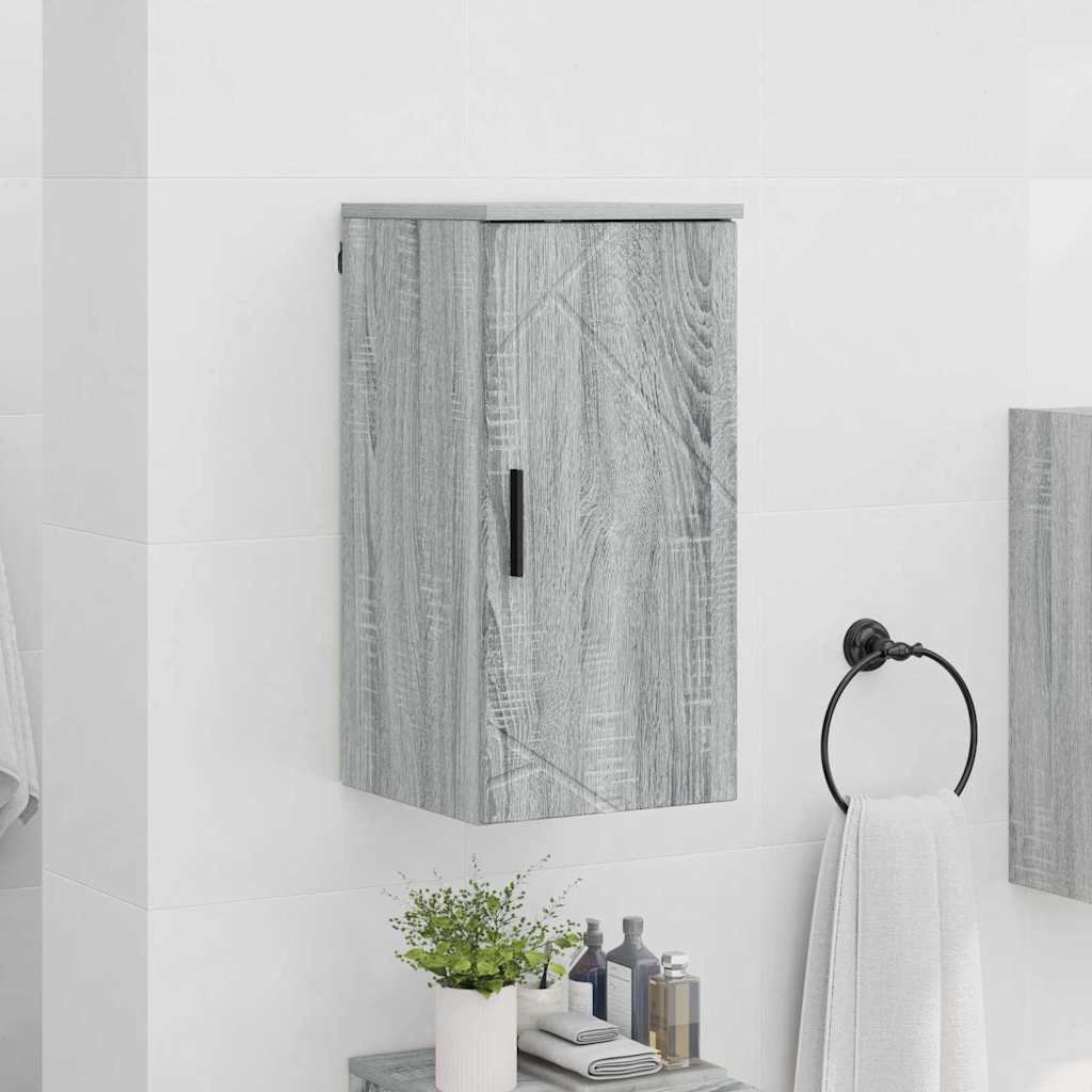 Bathroom Cabinet Wall-mounted Grey Sonoma 30 x 31.5 x 61 cm
