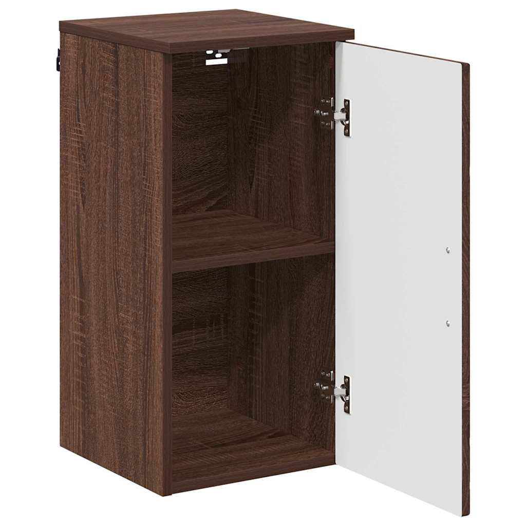 Bathroom Cabinet Wall-mounted Brown Oak 30 x 31.5 x 61 cm