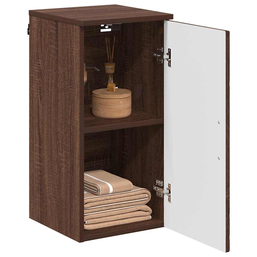Bathroom Cabinet Wall-mounted Brown Oak 30 x 31.5 x 61 cm