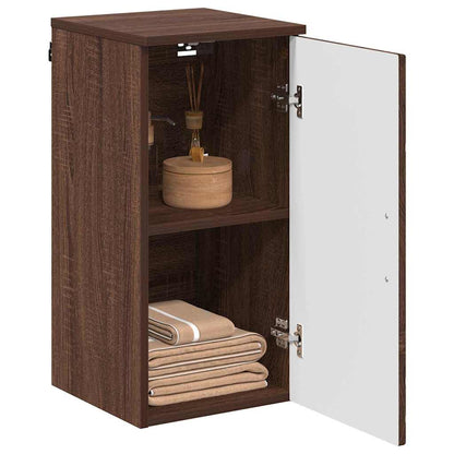 Bathroom Cabinet Wall-mounted Brown Oak 30 x 31.5 x 61 cm