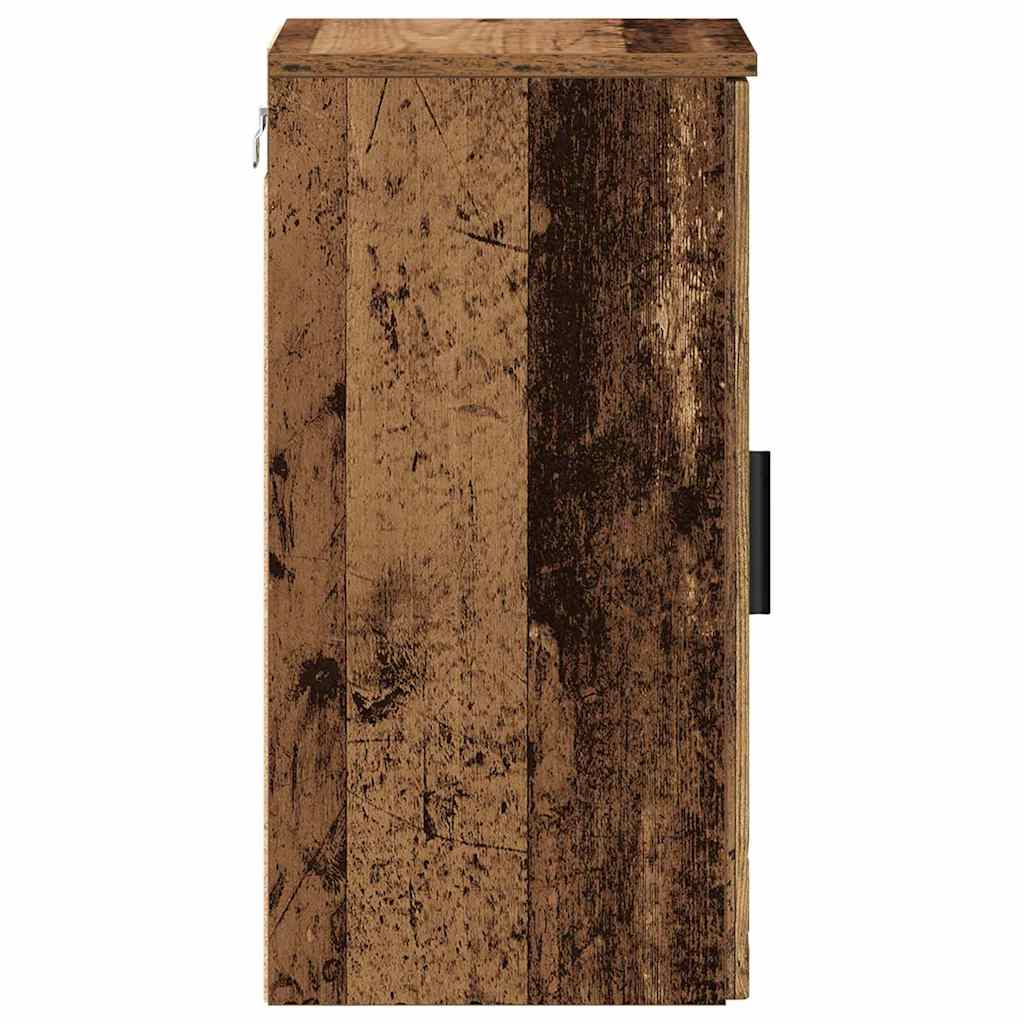 Bathroom Cabinet Wall-mounted Old Wood 30 x 31.5 x 61 cm