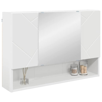 Bathroom Mirror Cabinet White 80 x 17 x 55 cm Engineered wood