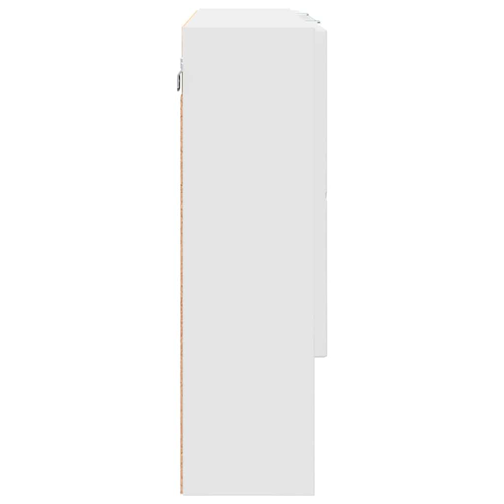 Bathroom Mirror Cabinet White 80 x 17 x 55 cm Engineered wood