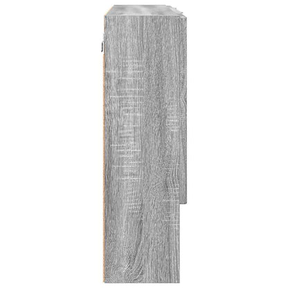 Bathroom Mirror Cabinet with Door Grey sonoma 80 x 17 x 55 cm