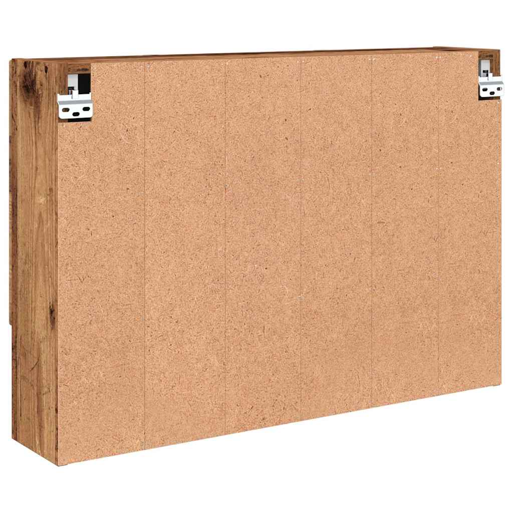 Bathroom Mirror Cabinet Wall-mounted Old wood 80 x 17 x 55 cm