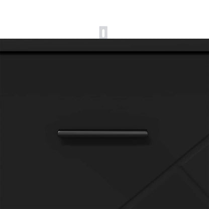 Bedside Cabinet Black 38 x 38 x 66 cm Engineered wood