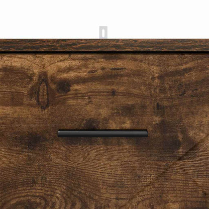 Bedside Cabinet Smoked oak 38 x 38 x 66 cm Engineered wood